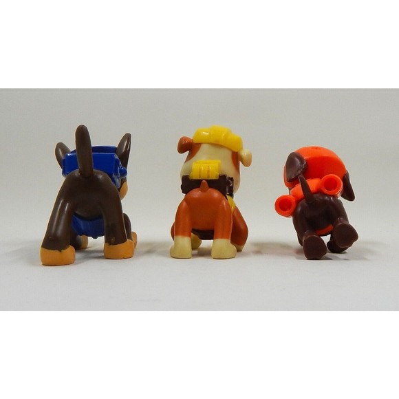 Paw Patrol Action Figures Marshall Rubble Zuma Chase Spin Master Lot of 3 - Picture 3 of 12